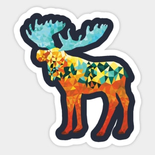 Triangimal Moose Sticker
